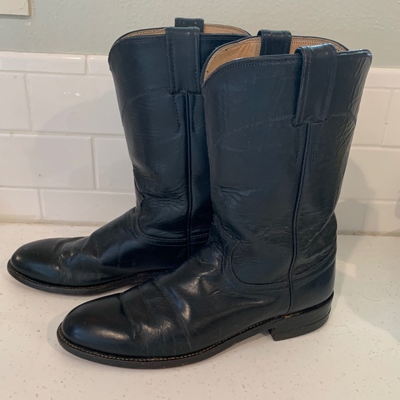 Black Justin  L3703 Boots. size 8. Would fit sz 8 and 8.5 ... - Picture 4 of 8